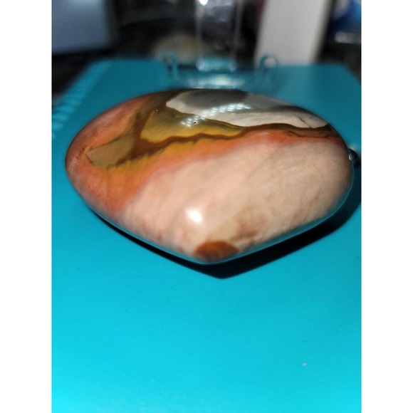 Polychrome Ocean Jasper Heart - Picture 3 of 4